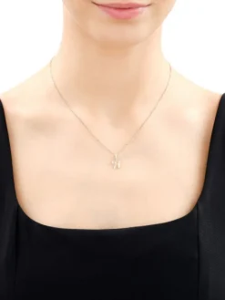 Zawieszka z żółtego złota z diamentem - litera H - 0,003 ct - próba 375