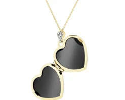 Zawieszka z żółtego złota z diamentami i tanzanitem - próba 585