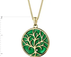 Zawieszka z żółtego złota z diamentem - litera K - 0,004 ct - próba 585