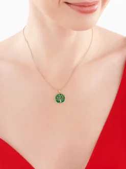 Zawieszka z żółtego złota z diamentem - litera K - 0,004 ct - próba 585