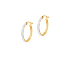 Zlote kolczyki -  koła, 18 mm