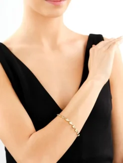 Złota bransoletka - łezki