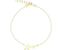 Złota bransoletka - gwiazdy