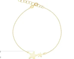 Złota bransoletka - gwiazdy