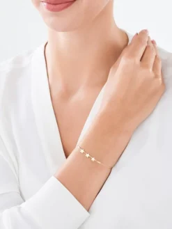 Złota bransoletka - gwiazdy