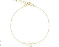 Złota bransoletka - gwiazdy