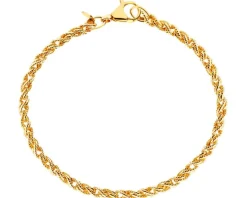 Złota bransoletka - kordel