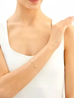 Złota bransoletka - kulki