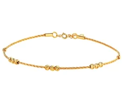 Złota bransoletka - kulki
