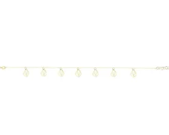 Złota bransoletka - liście