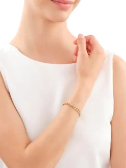 Złota bransoletka - pancerka