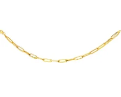 Złota bransoletka - paper clip