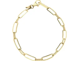 Złota bransoletka  - paper clip