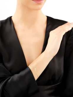 Złota bransoletka - serca