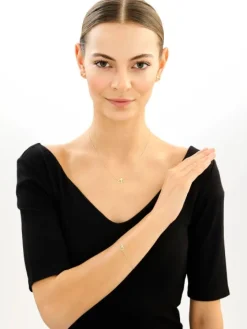 Złota bransoletka - serca