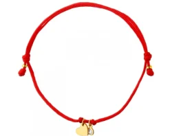 Złota bransoletka - serce