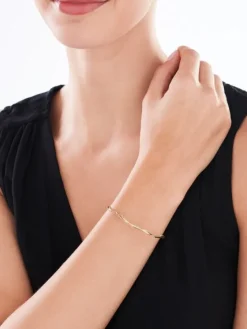 Złota bransoletka elastyczna