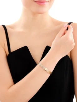 Złota bransoletka elastyczna