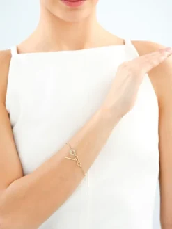 Złota bransoletka i naszyjnik - komplet