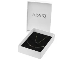 Złota bransoletka i naszyjnik z malowanymi elementami ozdobnymi - komplet - nieskończoności