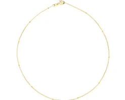 Złota bransoletka na nogę - kulki