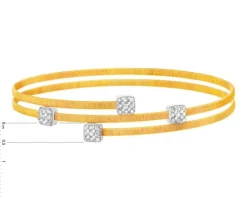 Złota bransoletka z cyrkoniami