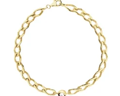 Złota bransoletka z cyrkonią