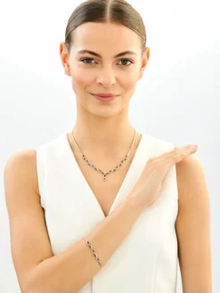 Złota bransoletka z cyrkoniami