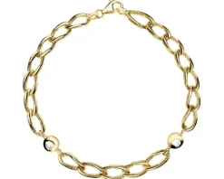 Złota bransoletka z cyrkoniami