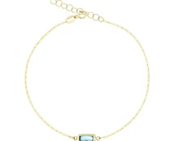 Złota bransoletka z cyrkonią