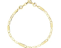 Złota bransoletka z cyrkoniami