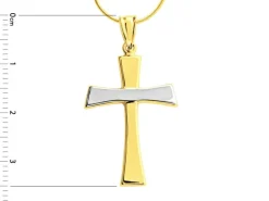 Złota zawieszka- krzyż