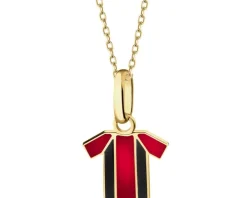 Złota zawieszka z emalią - koszulka piłkarska