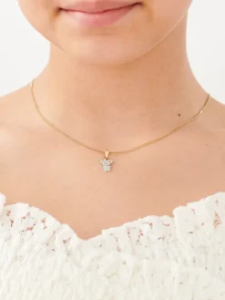 Złota zawieszka z emalią - miś koala