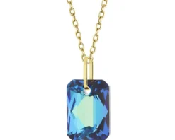 Złota zawieszka z kryształem syntetycznym