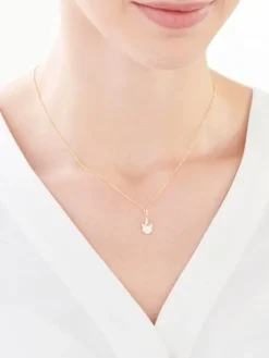 Złota zawieszka z opalem - jednorożec