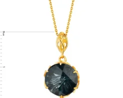 Złota zawieszka z topazem