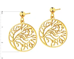 Złote kolczyki - drzewa