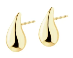 Złote kolczyki - łezki