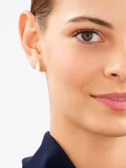 Złote kolczyki - łezki