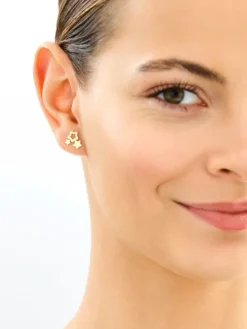 Złote kolczyki - gwiazdy