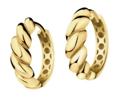 Złote kolczyki - koła