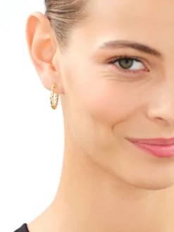 Złote kolczyki - koła