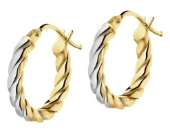 Złote kolczyki - koła