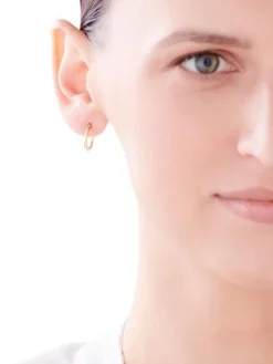 Złote kolczyki - koła