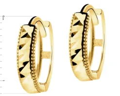 Złote kolczyki - koła