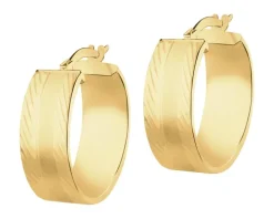 Złote kolczyki - koła