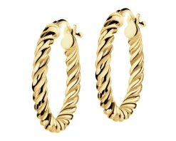 Złote kolczyki - koła