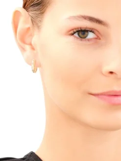 Złote kolczyki - koła