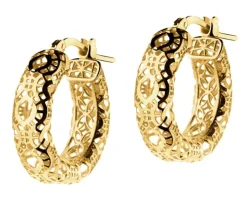 Złote kolczyki - koła